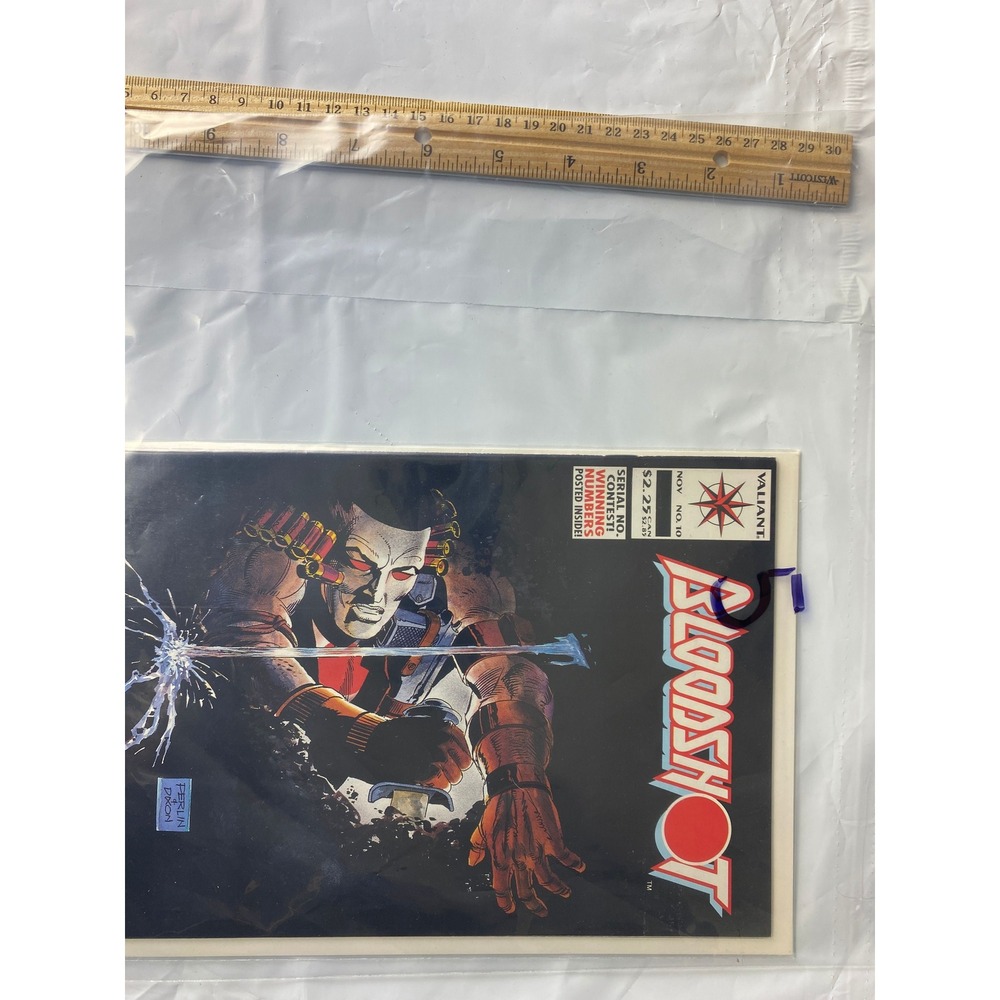 Valiant‎ Bloodshot Comic Book Nov No 10 Featuring Artwork By Perlin Dron